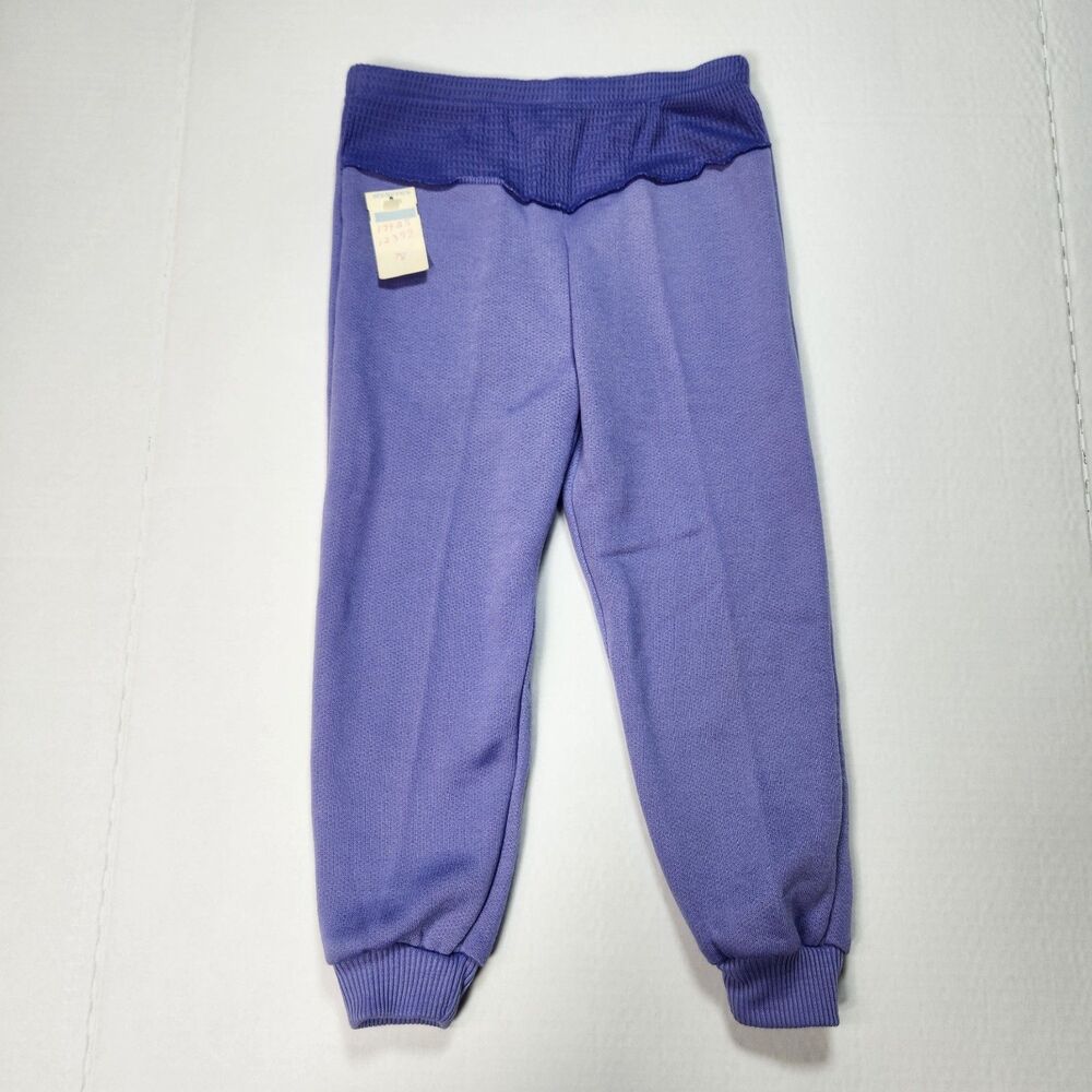 Vintage 90s Stacey Things Toddler 3T Purple Jogger Sweatpants NOS Deadstock Merv